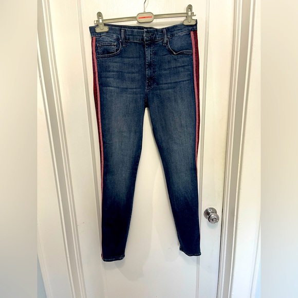 MOTHER The Looker - High Waisted - Here Kitty,Kitty Glitter Racer jeans (sz30) - Picture 3 of 15